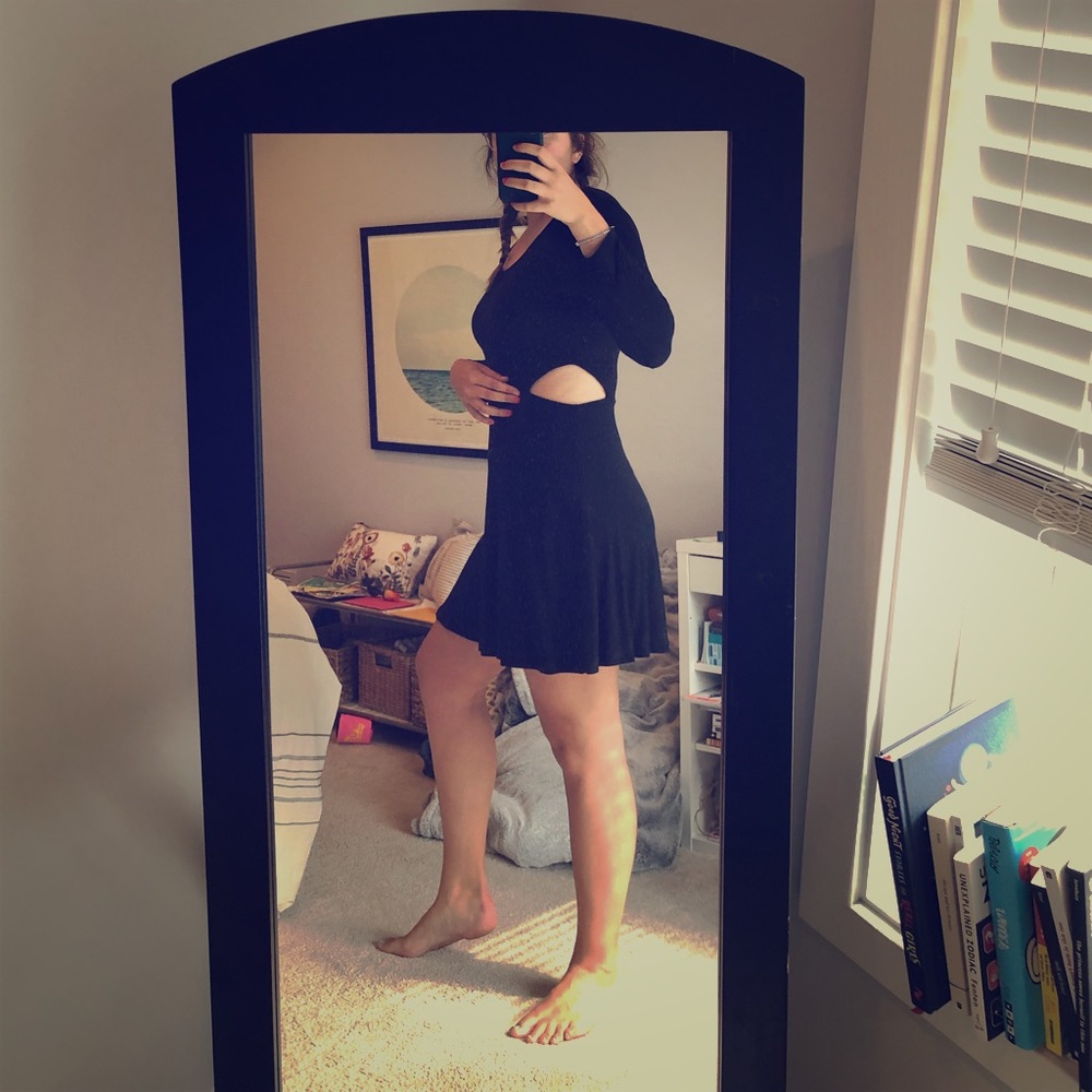 American Eagle Cut Out Fit and Flare Dress